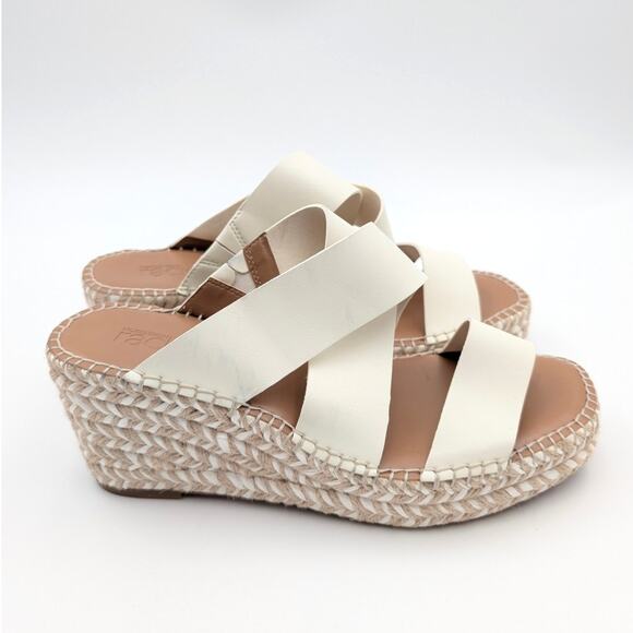 Nordstrom Rack Cressida Platform Wedge Espadrille Sandal Ivory Size US9M EU40 - Picture 3 of 13